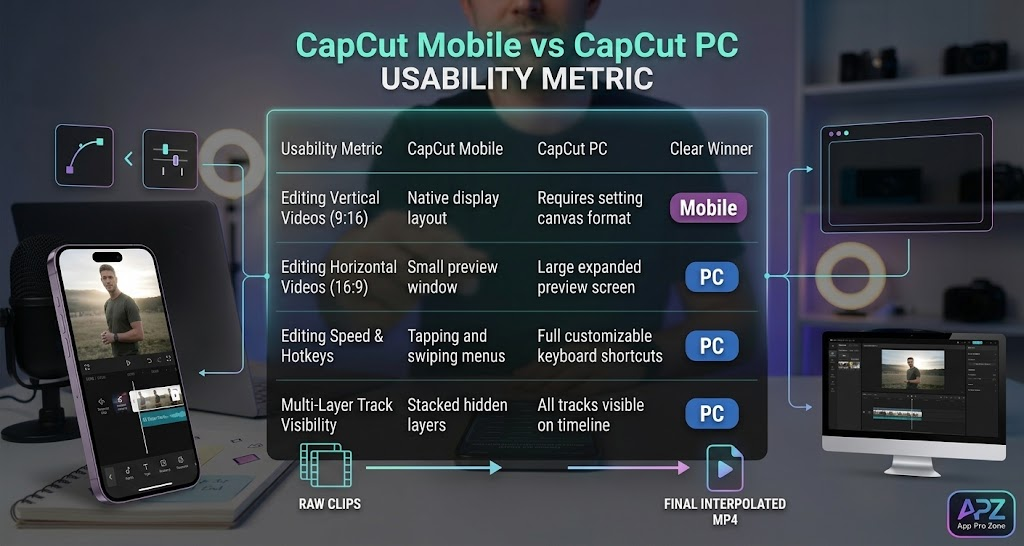 CapCut PC vs CapCut Mobile